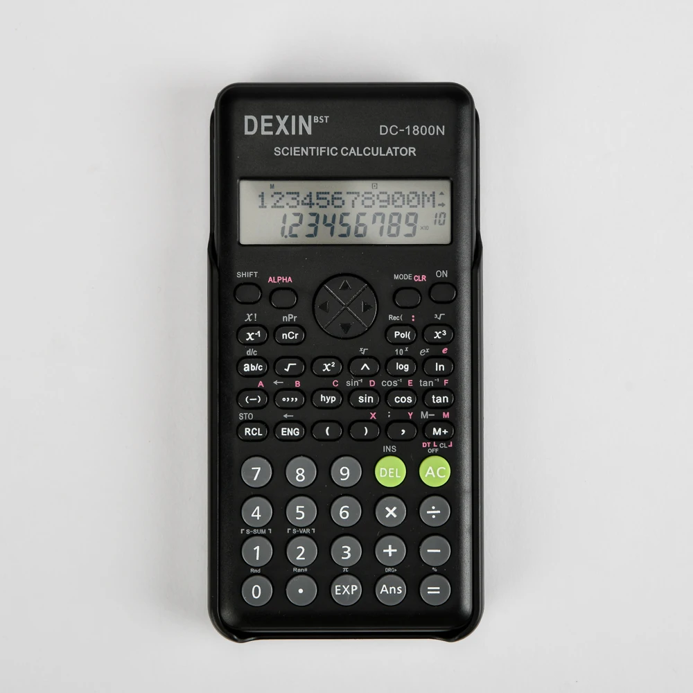 Высококачественный многофункциональный научный калькулятор большой экран компьютерный экзамен специальный пластиковый школьный