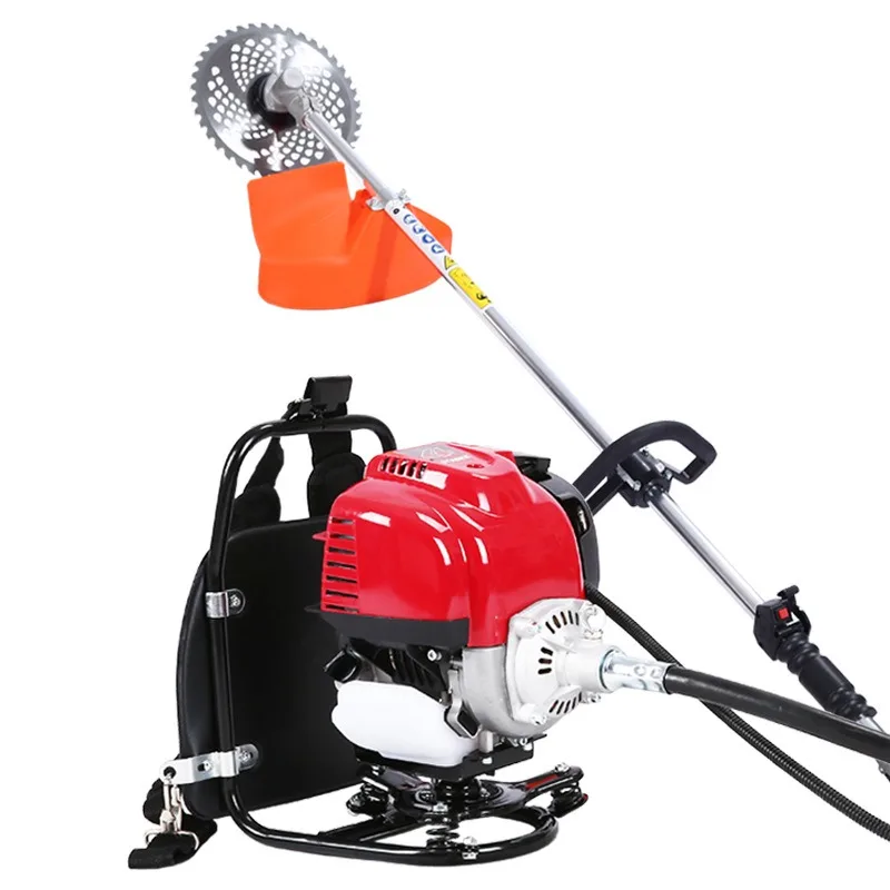Piggyback lawn mower gasoline lawn mower small wheat and rice and other multifunctional harvester