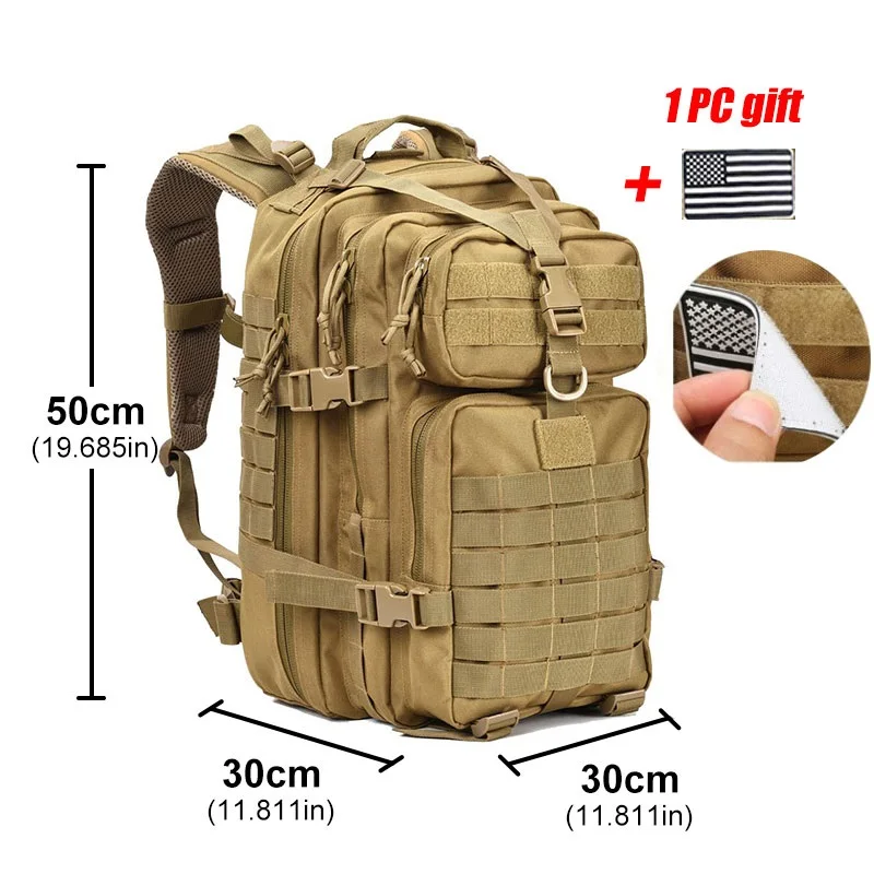 Large Capacity Men 3P Softback Outdoor Waterproof Bug Rucksack Hiking Camping Hunting Bags