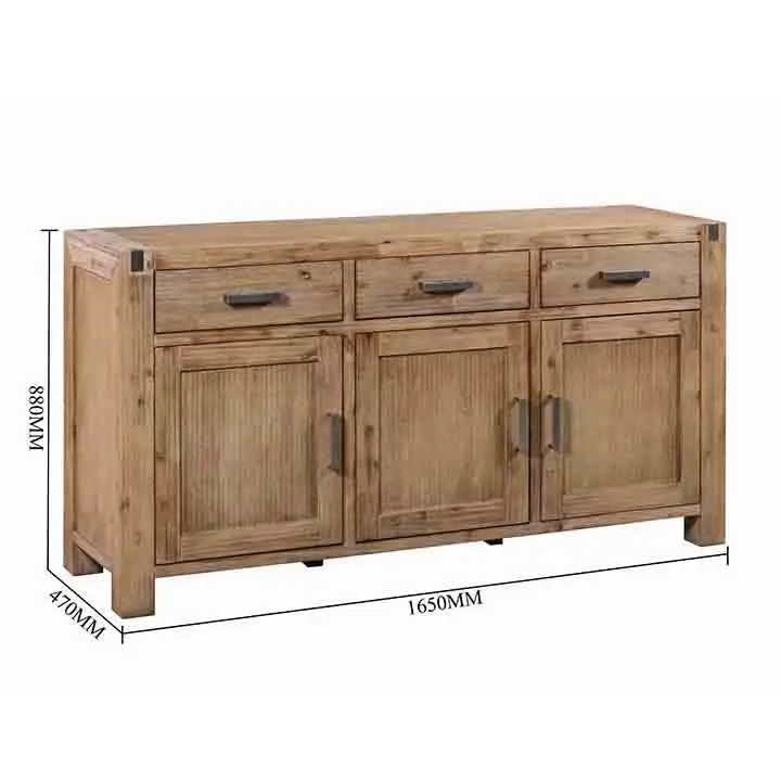 Высококачественный трехдверный шкаф для хранения с 3 ящиками дизайнерский деревянный современный роскошный буфет столовой