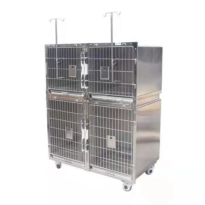 Pets clinic 304 stainless steel vet cage for dog/cat