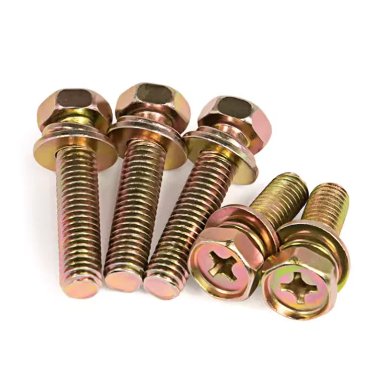 Bolt Assorted with Spring Lock Plain Washer Assemblies Screws Hex Head Bolt Assorted assembling bolt