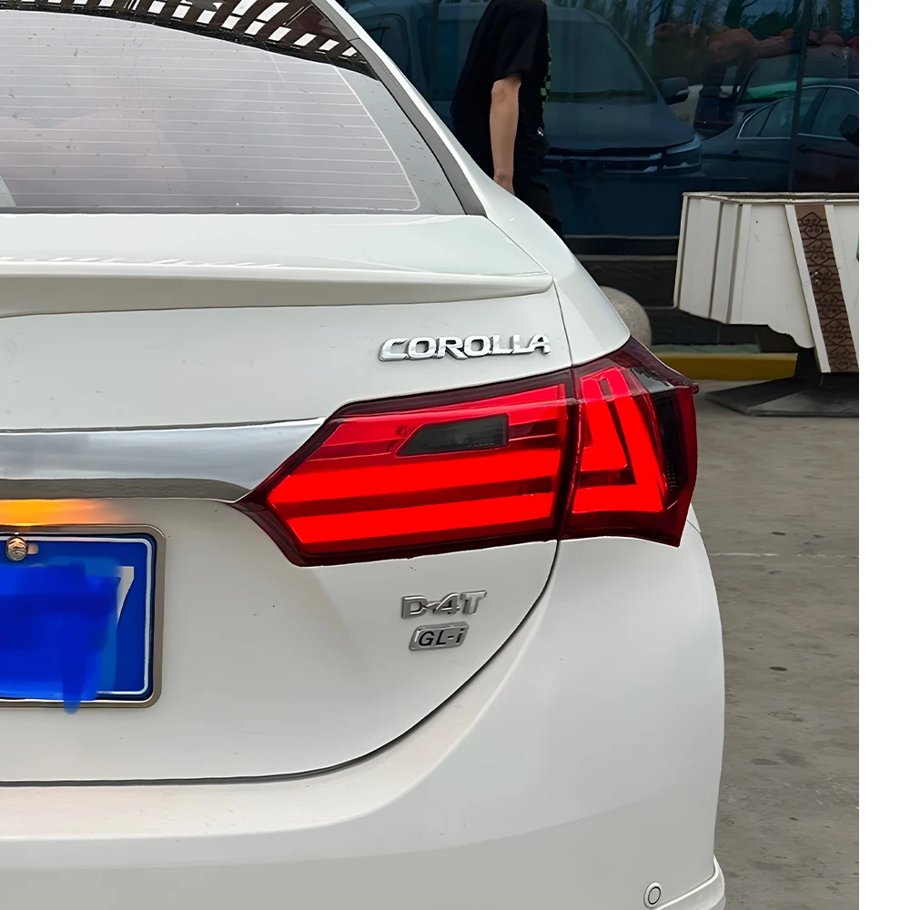 Задние фары автомобиля для Corolla 2014-2017 светодиодные задние в сборе Lexus дизайн мигающий поворотник аксессуары
