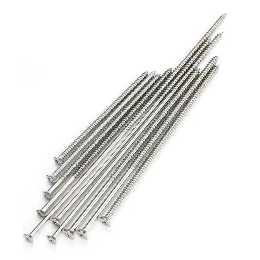 Stainless steel Phillips flat head extended self-tapping screws switch socket panel countersunk wood screws