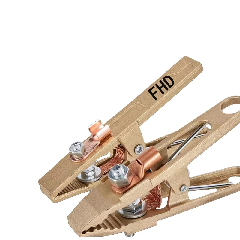 260/300/500a Brass Material A Shape Ground Welding Earth Clamp For Welding Machine
