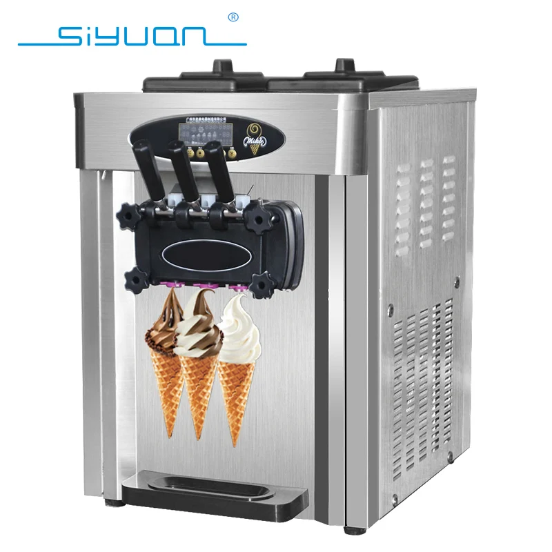 Desktop 3 Flavors Taylor Commercial Softy Automatic Vending Soft Serve Ice Cream