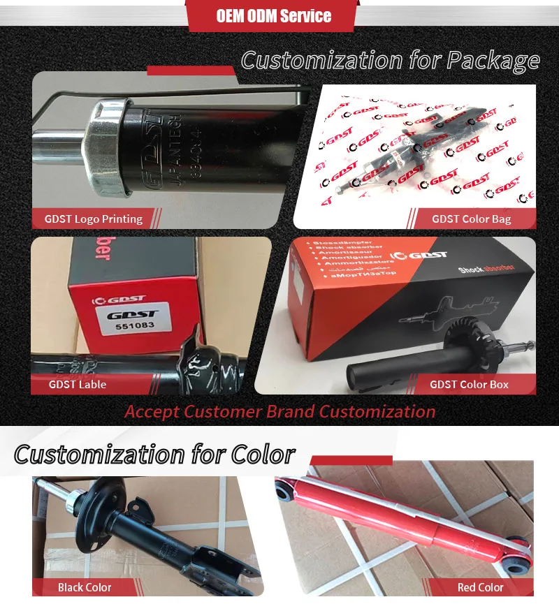 GDST one year warranty hot selling strut shocks manufacturer 333117 48540-1A120 shock absorber for Corolla