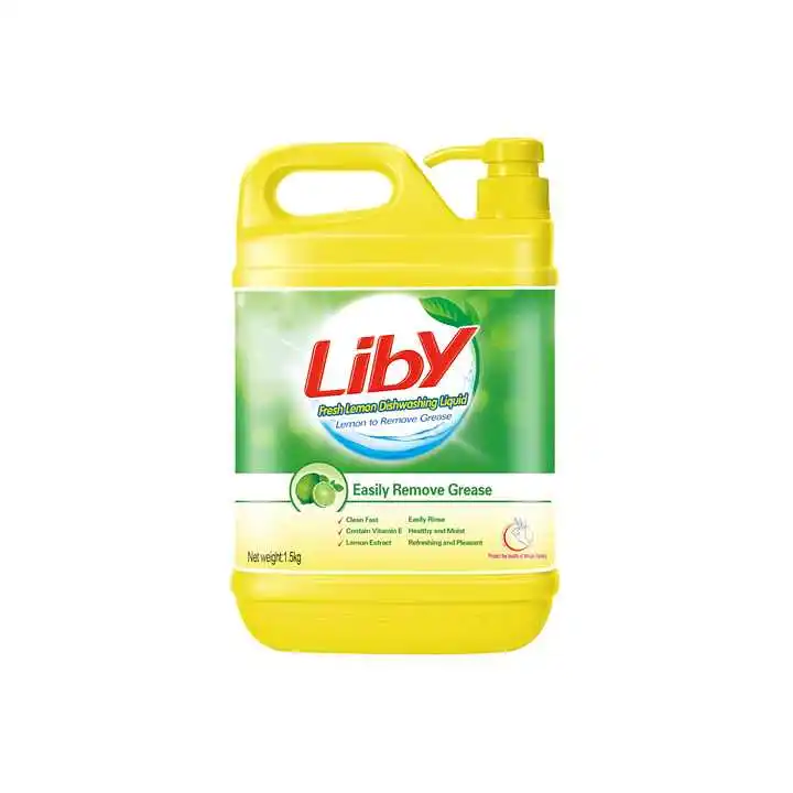 Liby Anti- bacterial Lemon extracts provide refreshing scent Dishwashing Liquid