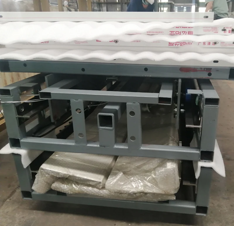 Hydraulic lift platform parts, home elevator accessories - guide rails, rollers, chains, cylinders, elevator car, landing doors
