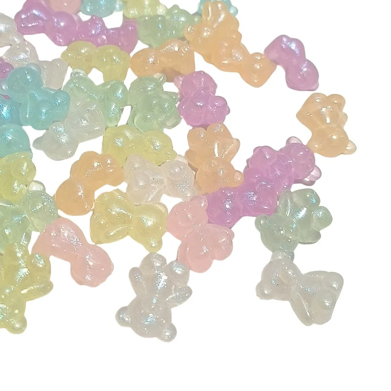 Little Bear Flash Bead DIY Plastic Acrylic Beads Mix of Flash Beaded Bracelet for Kids Jewelry
