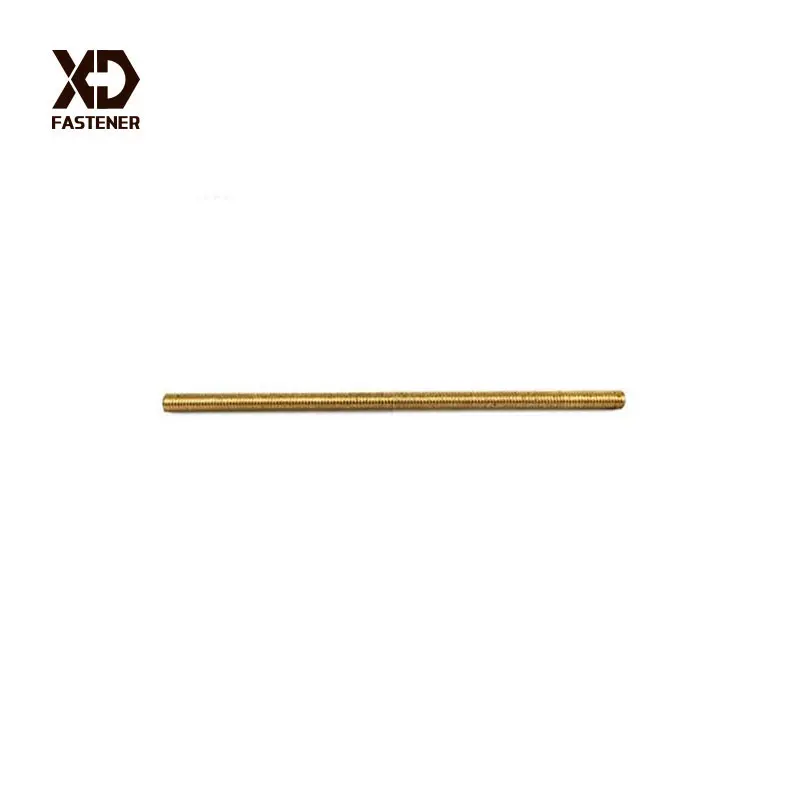 Custom Size Copper Screw High Strength Brass Thread Stud Full Threaded Rod
