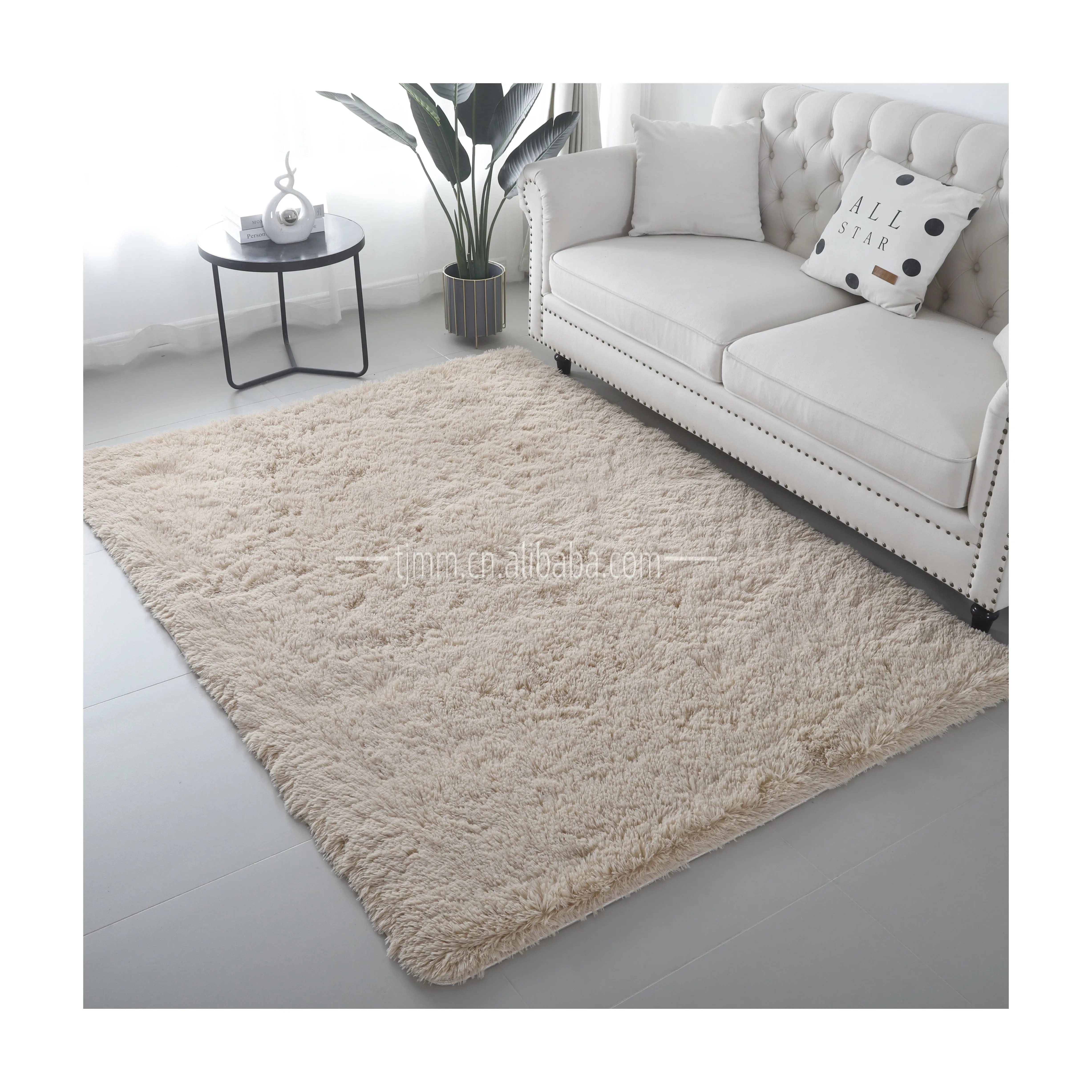 Hot selling Living room Bedsied fluffy shaggy carpet and rugs floor mat fluffy carpets for bedrooms shaggy rug