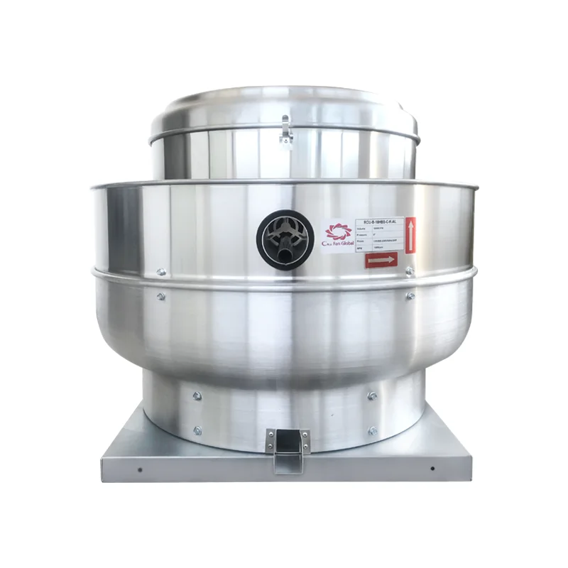 Industrial Centrifugal Roof Exhaust Fan Blower 1.1kw Belt Drive with Single Phase AC Motor