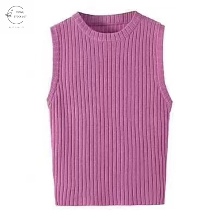  high quality stock lot sweat vest for women China Yiwu