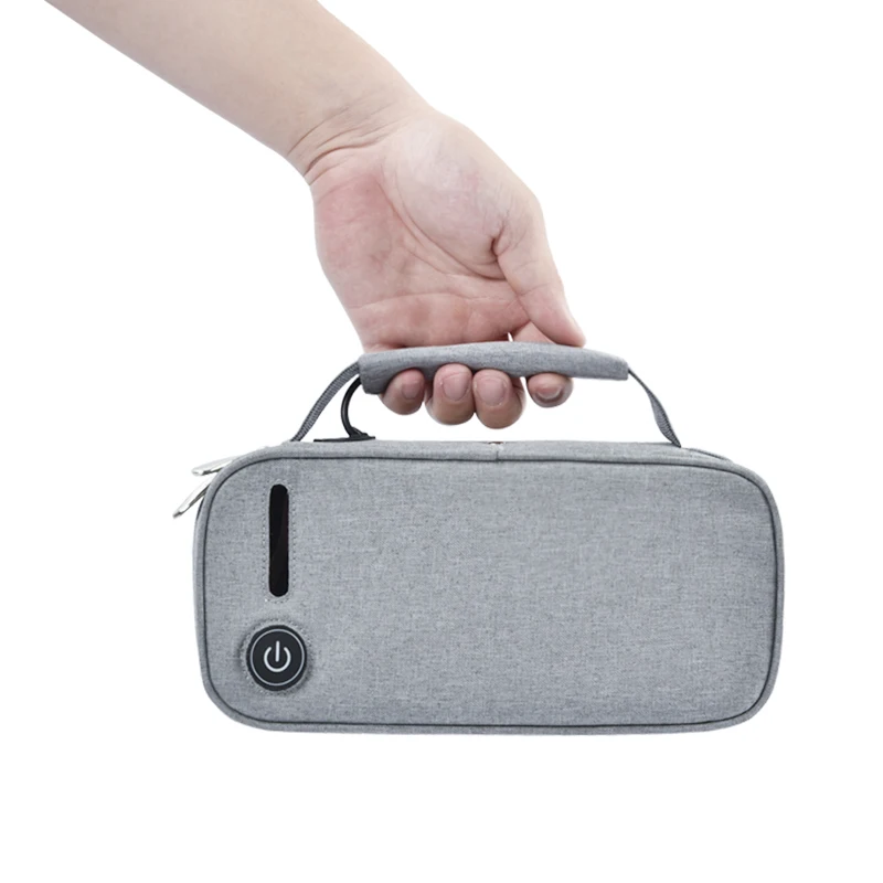 BSCI Supplier CE Certificates Sterilizer Box Travel Lightweight Premium LED Light UVC Sanitizer Bag