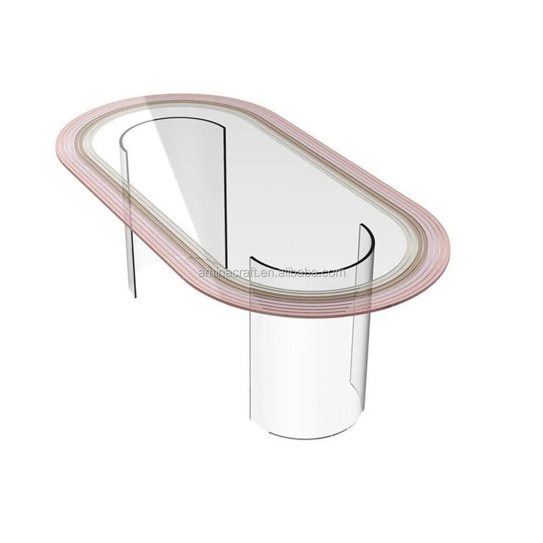 Лидер продаж на заказ, свадебные принадлежности, Прозрачный Акриловый Обеденный Стол, свадебный стол