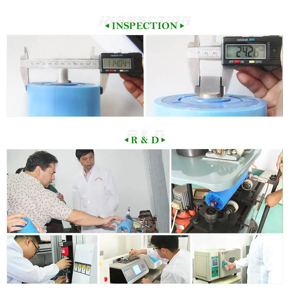 Antistatic belt conveyor take-up pulley HDPE roller carring roller