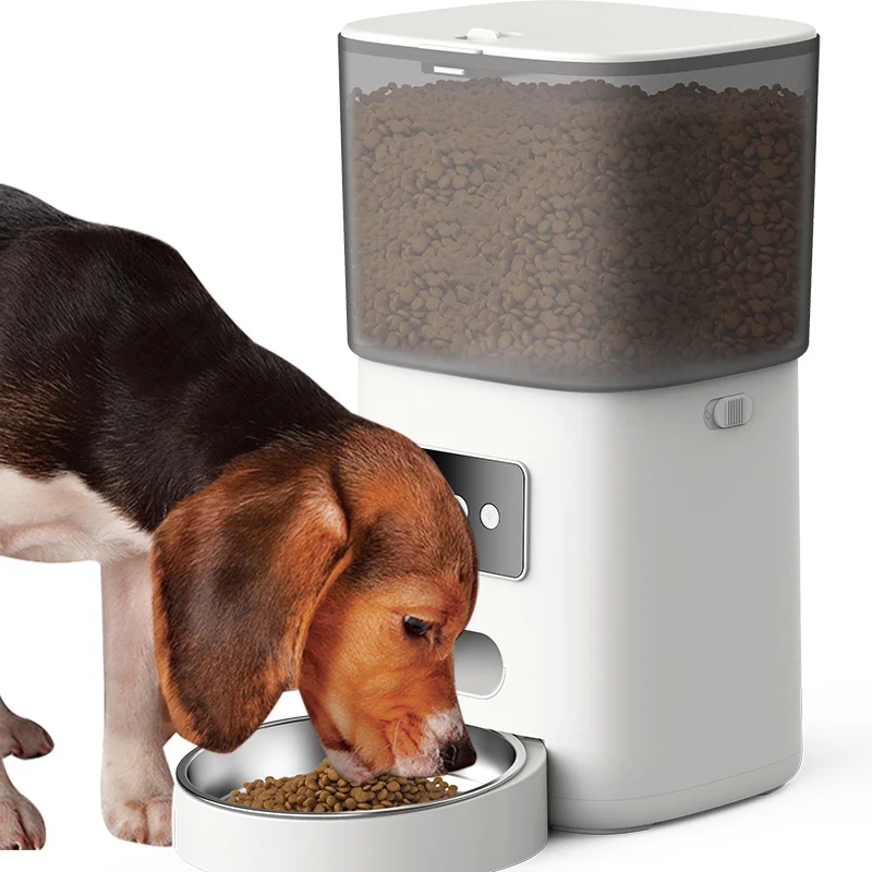 Wi-fi Enabled Automatic Timed Pet Feeding Smart 6L Stainless Steel Bowls Cat Dog Pet Automatic Feeder