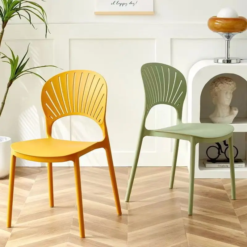 Dinning Room Furniture Sillas Plasticas Chaise Colored PP Modern Cheap Wholesale Monoblock Seat Chairs Stackable Plastic Chair