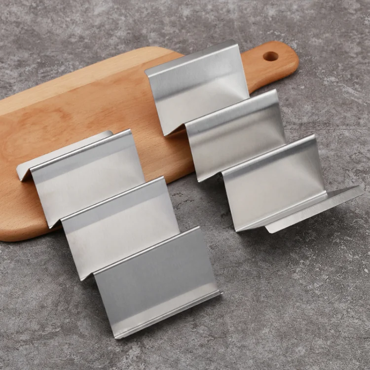 Snack food mexican pancake rack single stainless steel taco rack