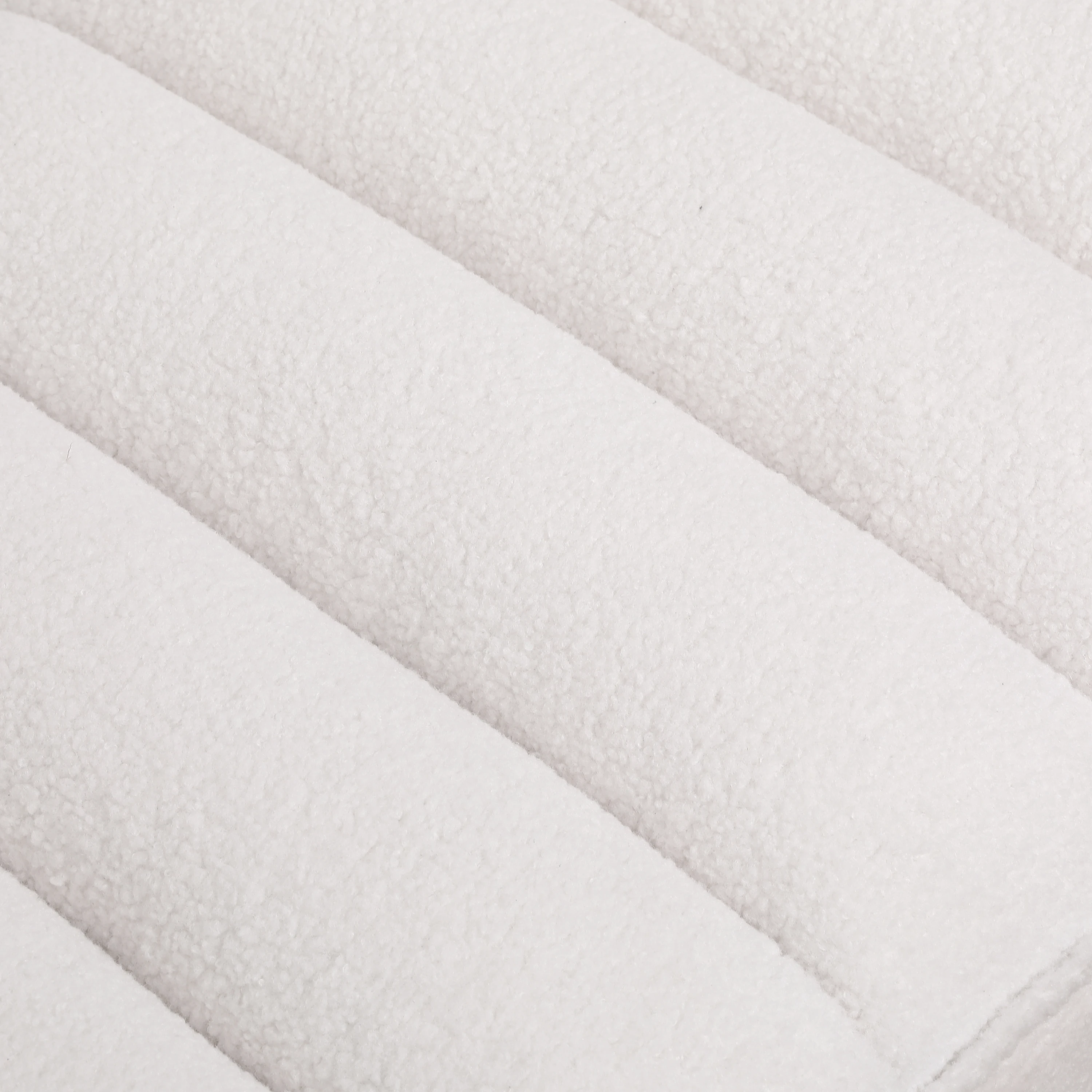 Solid Wood Lamb Wool Stools Ottoman Sofa Chair Bed Side Footstool Footrest Bench Livingroom Bedroom