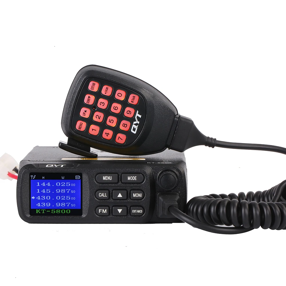 12V 24V QYT KT-5800 Dual Band Quad в режиме ожидания УКВ 25 Вт мини автомобиль Ham радио приемопередатчик мобильный грузовик Автомобильная материнская плата радио