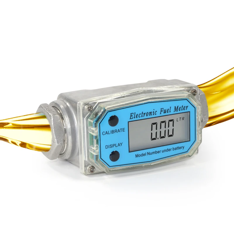 Shanghai Jns 1 Inch Fuel Consumption Flow Meter, Liquid Turbine Flow Meter For Measure Diesel