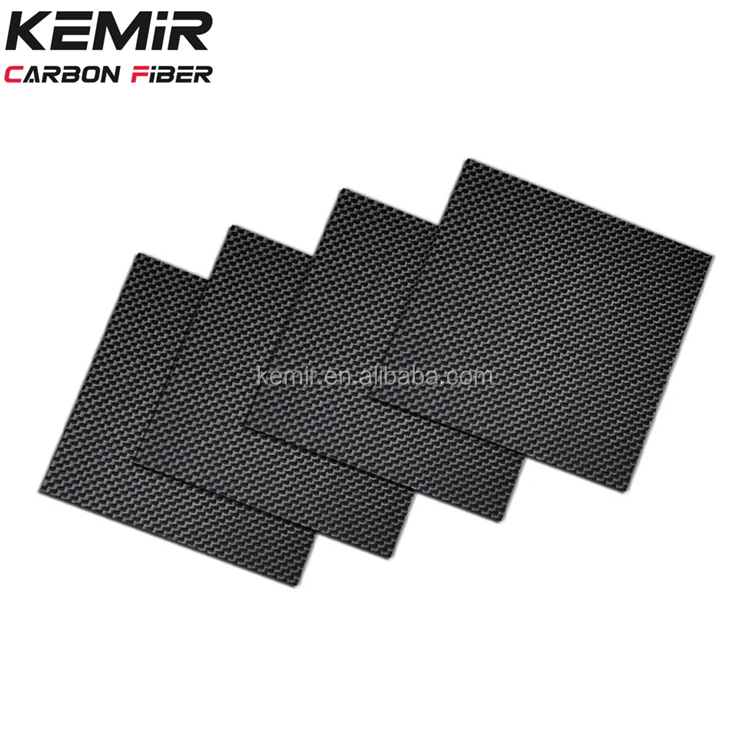 OEM carbon fiber sheet plate with CNC Machining Milling Drilling, customized size 0.3mm 1mm 2mm 3mm 4mm 5mm 6mm 7mm 8mm 9mm