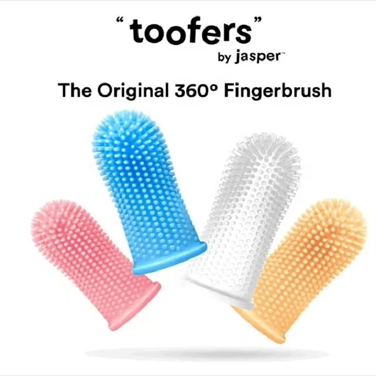 Pet Finger Toothbrush Cat Dog Oral Cleaning Anti-stone Cleaning Products Soft Fur Dog Finger Set Toothbrush