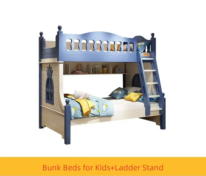 High quality bed sets for sale kids bunk beds with drawers ladder cabinets for children hot sell double layer kids beds