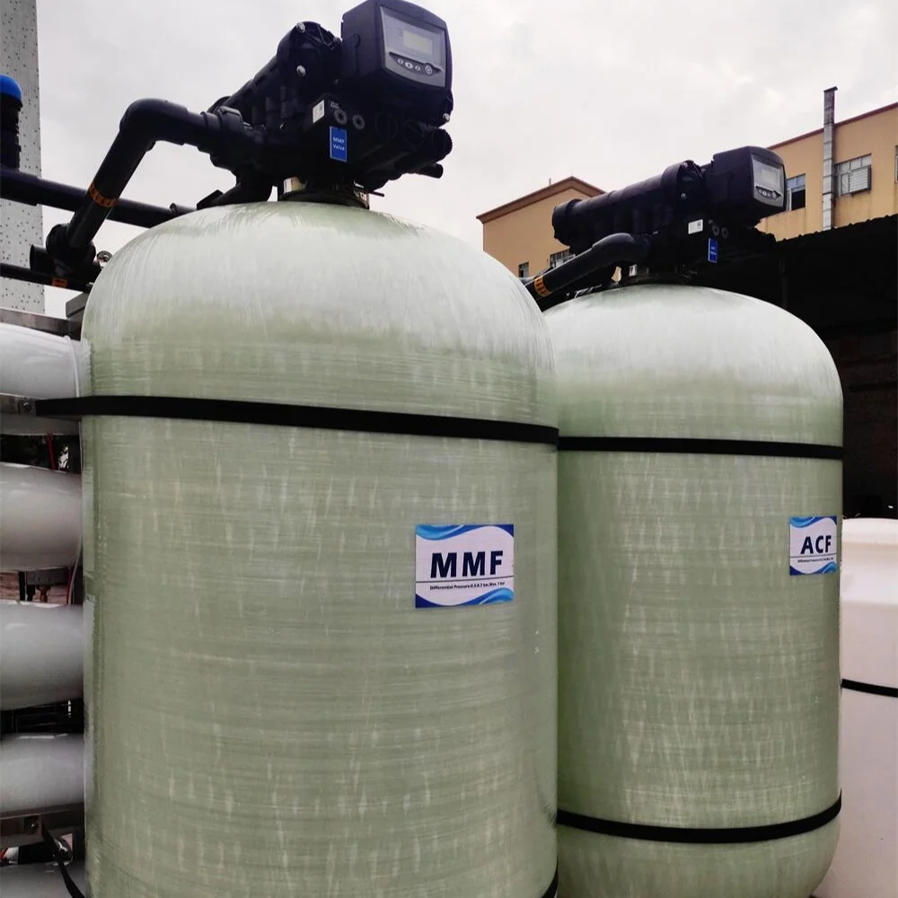 Plc+touch Screen 5000l/h High Pure Water,Two Stage Reverse Osmosis Water Purification Machine With 8040 Dow/vontron Membrane