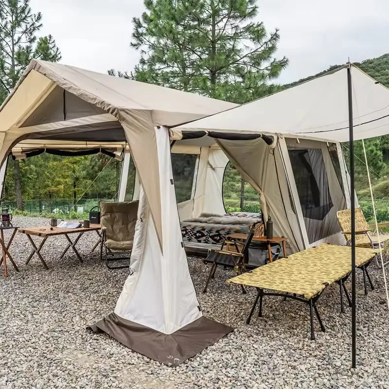 Factory Wholesale Outdoor Camping Family Tent, Custom Beach Folding Waterproof 6000MM Tent for 3-4 Person, High Quality