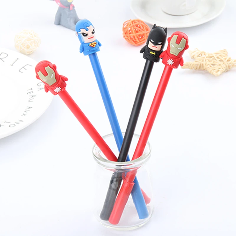 Креативные канцелярские принадлежности, милая мультяшная головка, герой, альянс, нейтральная ручка