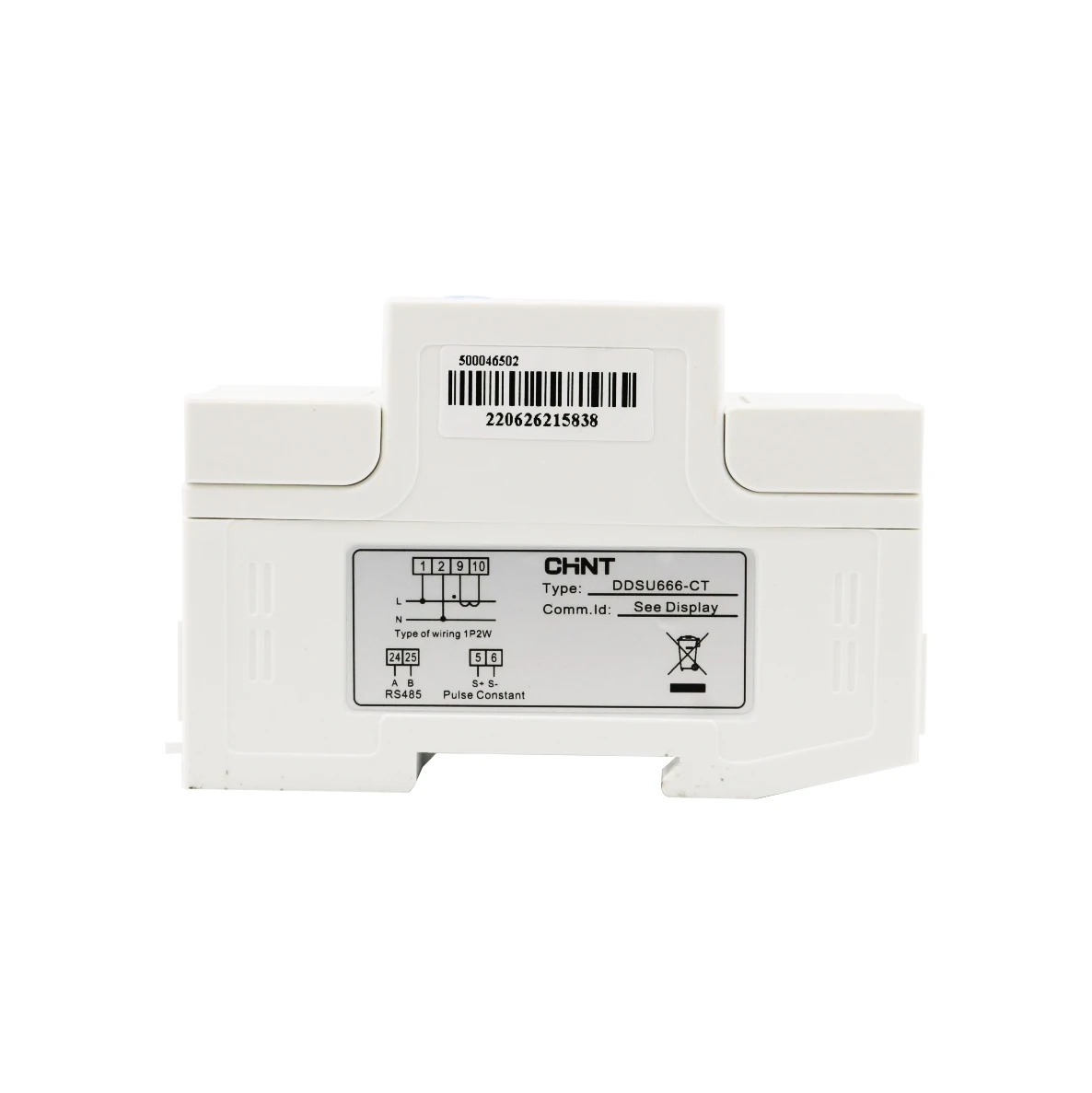 Single phase Modbus Din Rail digital RS485 power analyzer energy meter