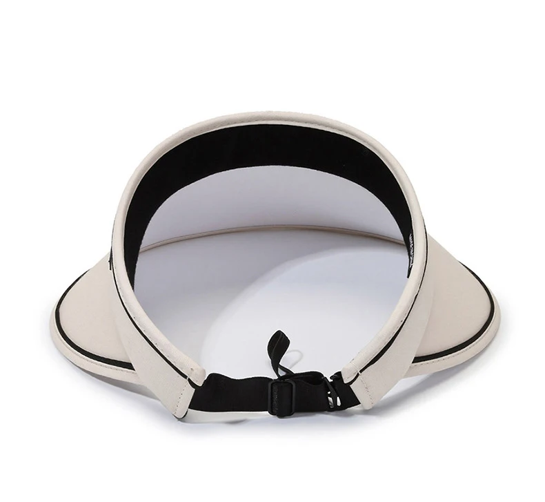 Foldable shell hat sunshade empty top big brim empty sun visors hat for women summer protection