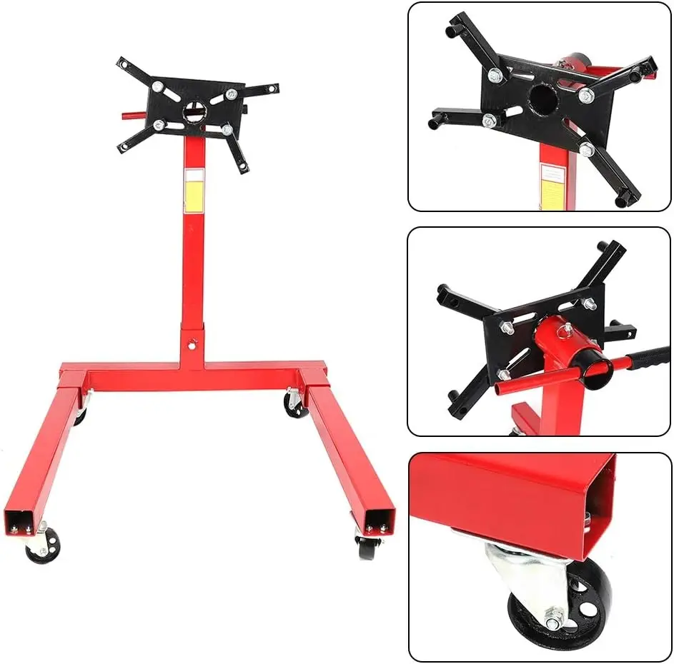 GTYPRO 1000 lbs Engine Stand Universal Car Engine Gearbox Mount Support Stand Workshop Maintenance Equipment