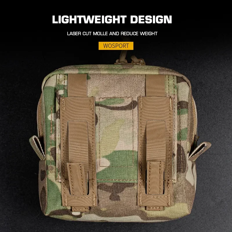 Cordura MOLLE GP Pouch Lightweight Storage Pouch With Magic Tape Plate Carrier Accessory