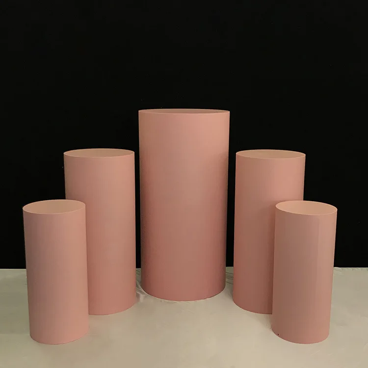 Wedding decorations pedestal round Cylinder baby shower party decorative wedding display stand cake flower dessert stand table