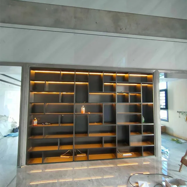 High-grade custom stainless steel display cabinet Goods display cabinet