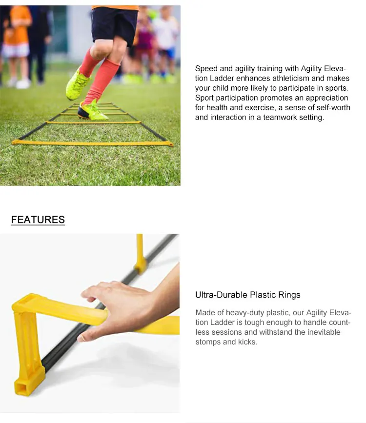  Спортивное оборудование регулируемая футбольная плоская тренировочная лестница