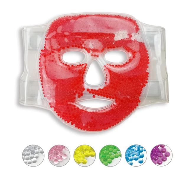 Beauty anti puffy soothing spa cold hot gel face mask compress gel face mask