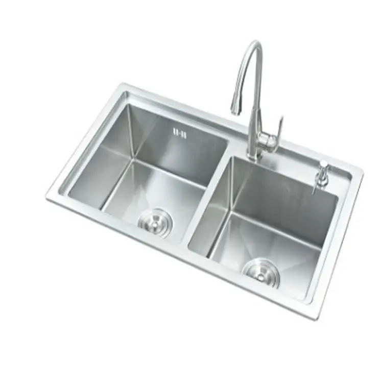 Modern resident  wash basin rectangular shape under mount single bowl handmade stainless steel kitchen sink