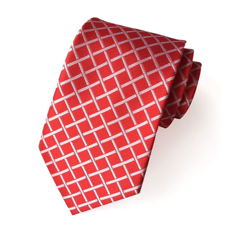 Foreign trade  direct supply of polyester Plaid Print  silk Tie business casual style men tie