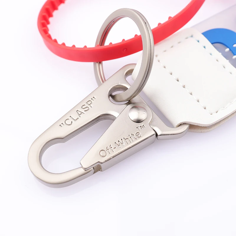 Fashion Backpack Decoration Accessories Multicolor Transparent Pvc Letter Embossed Keychain