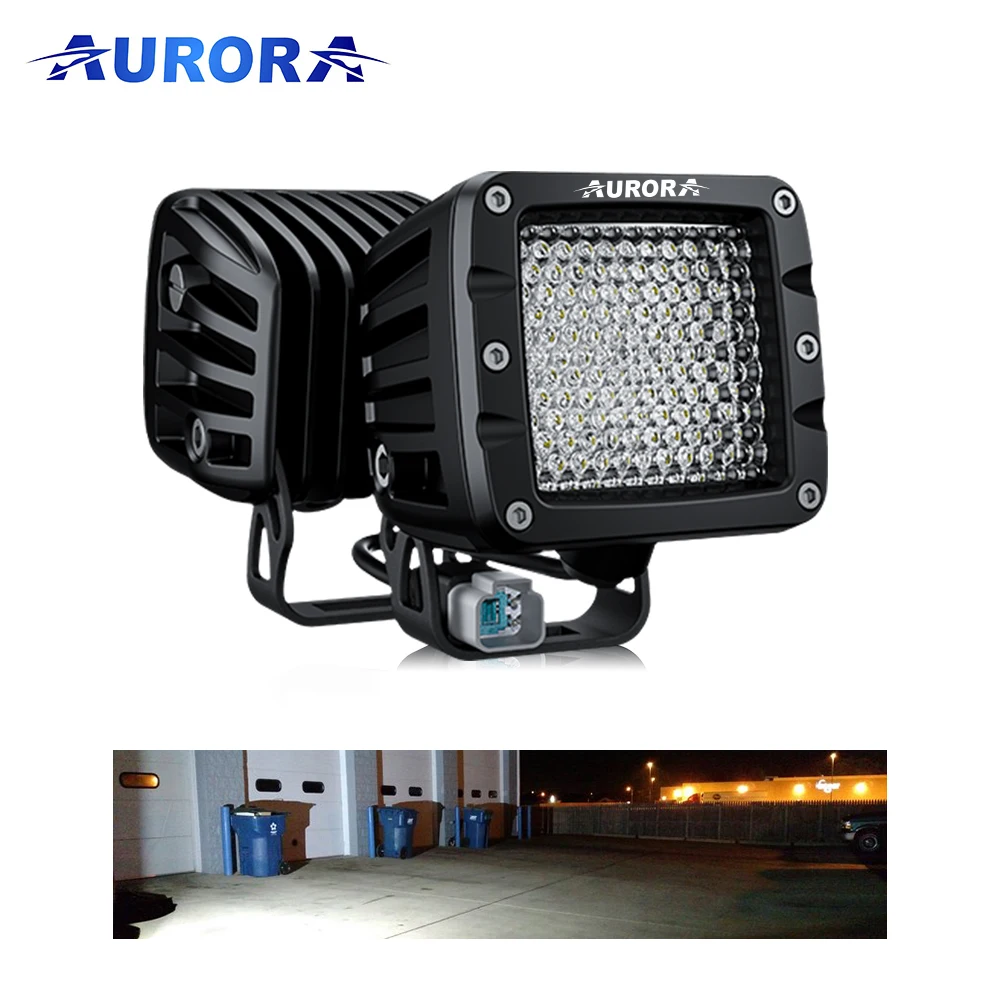 Aurora 2 3inch 12v 40w 4x4 Diffusion Led Bar Off Road Fog Lights Offroad Truck Flood Led Work Light