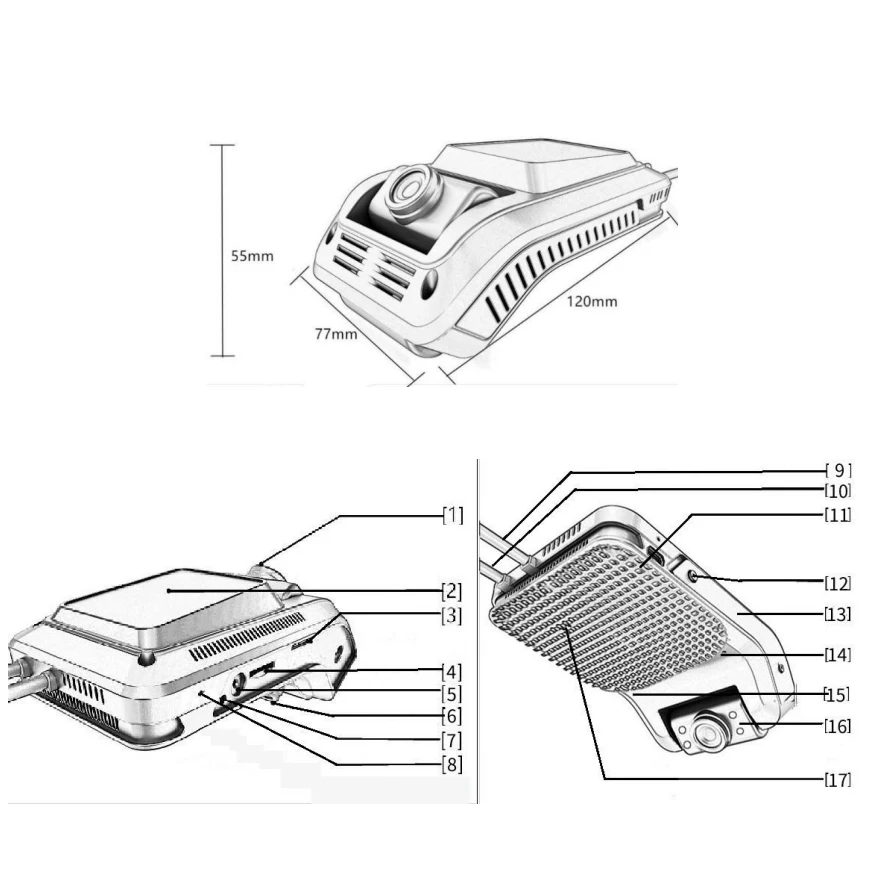 Firecore HX-880 ADAS DSM 4G GPS WIFI HD 1080P 2CH Dashcam for fleet management Truck Taxi Bus