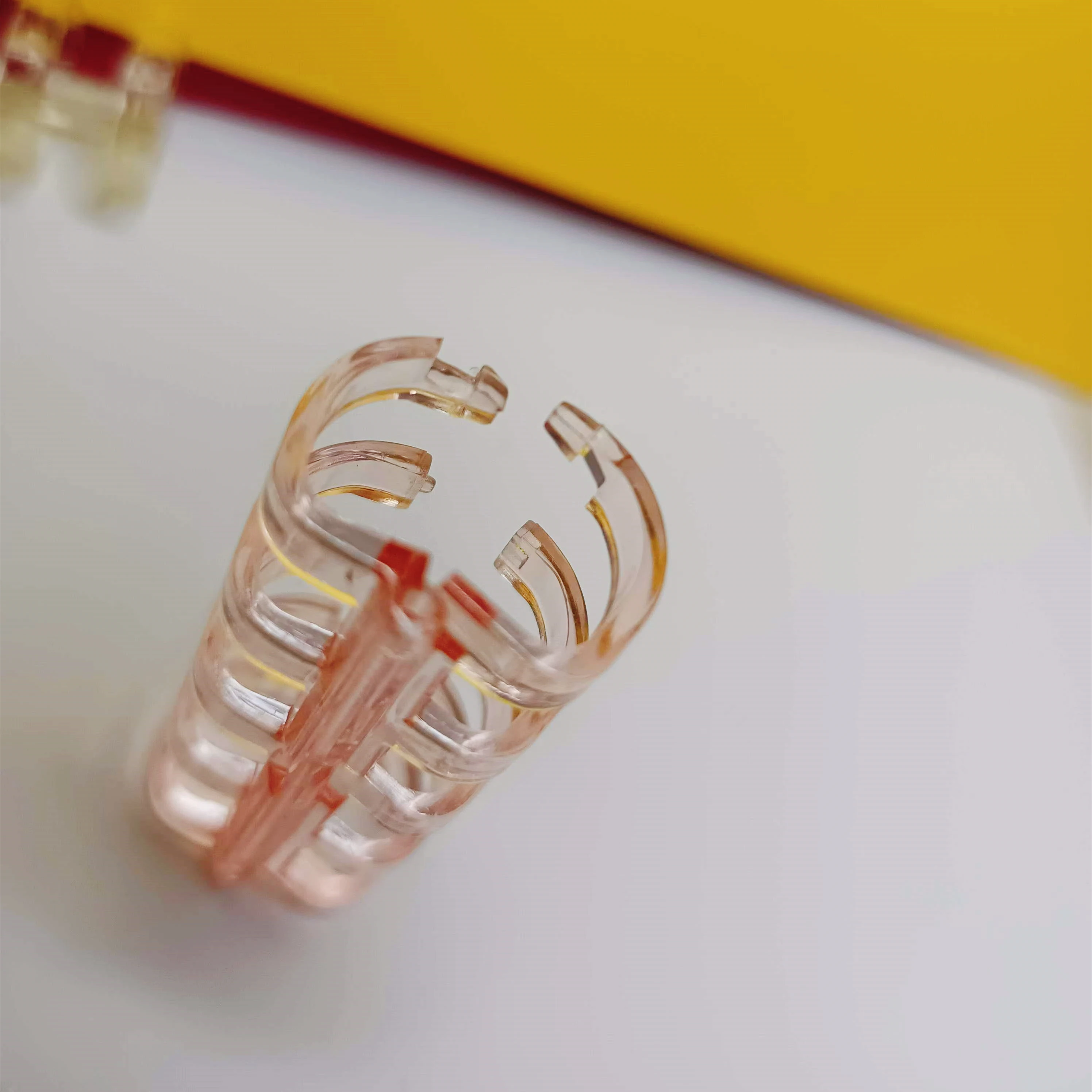 Mul-color Transparency Loose-Leaf Broken Ring Hole 5-hole Plastic Lock Clip Binding Ring for Loose-leaf Book