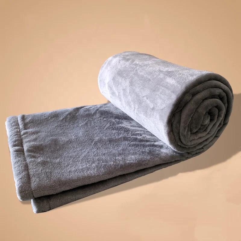 Customizable size logo reversible flannel heating blanket price electric blanket
