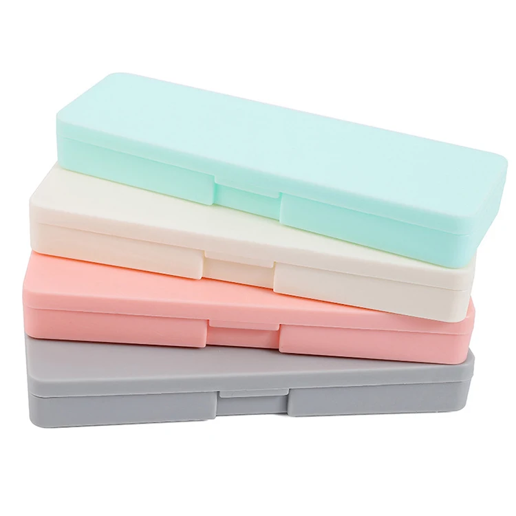 Promotional Stationery School Pencil Case Custom Frosted Transparent Clear Pp Plastic Pencil Box Case