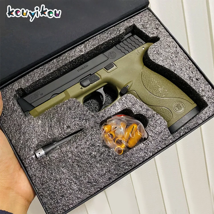 Kouyikou Factory direct sale Green Soft Bullet Plastic Toy Guns For Boys training Or Play